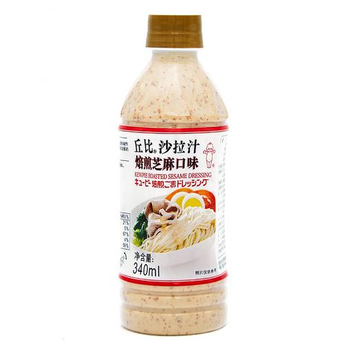 kewpie 丘比焙煎芝麻口味沙拉汁340ml果蔬沙拉酱凉菜调料调味芝麻酱