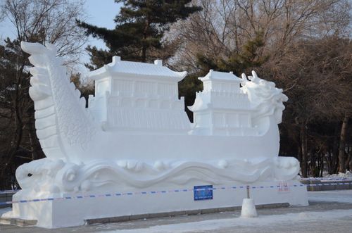长春南湖公园雪雕