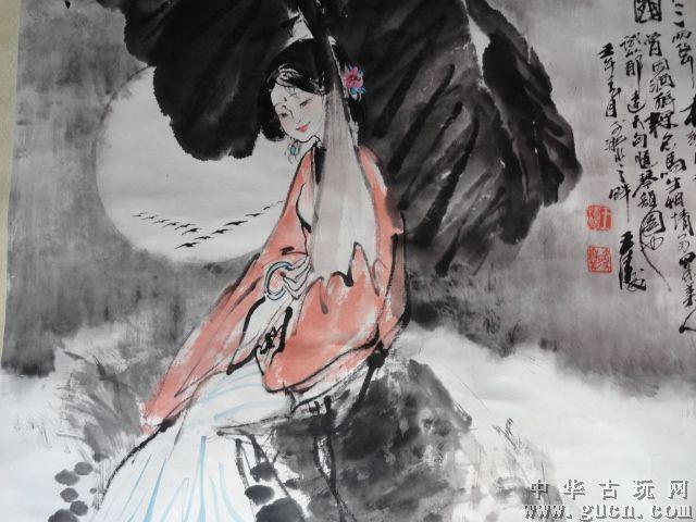 原装裱著名画家王涛人物故事作品