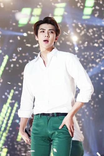 exo 吴世勋 2016首尔歌谣大赏 高清壁纸 舔屏ing 只有exo才能成为的