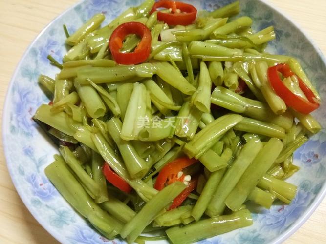 酸辣通菜梗
