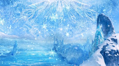 冰天雪地的世界 梦幻冰雪冰封河流城堡高清动态视频素材