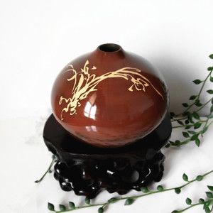 建水紫陶花瓶
