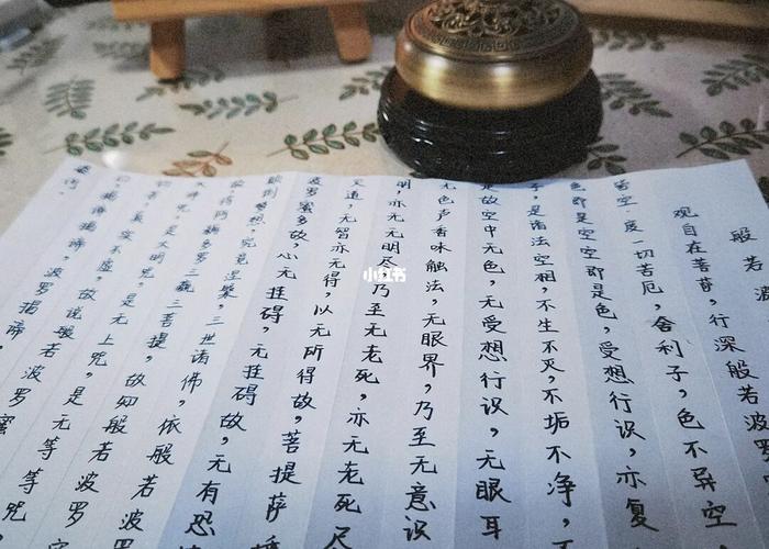 佛经抄写_书法_兴趣爱好_书法