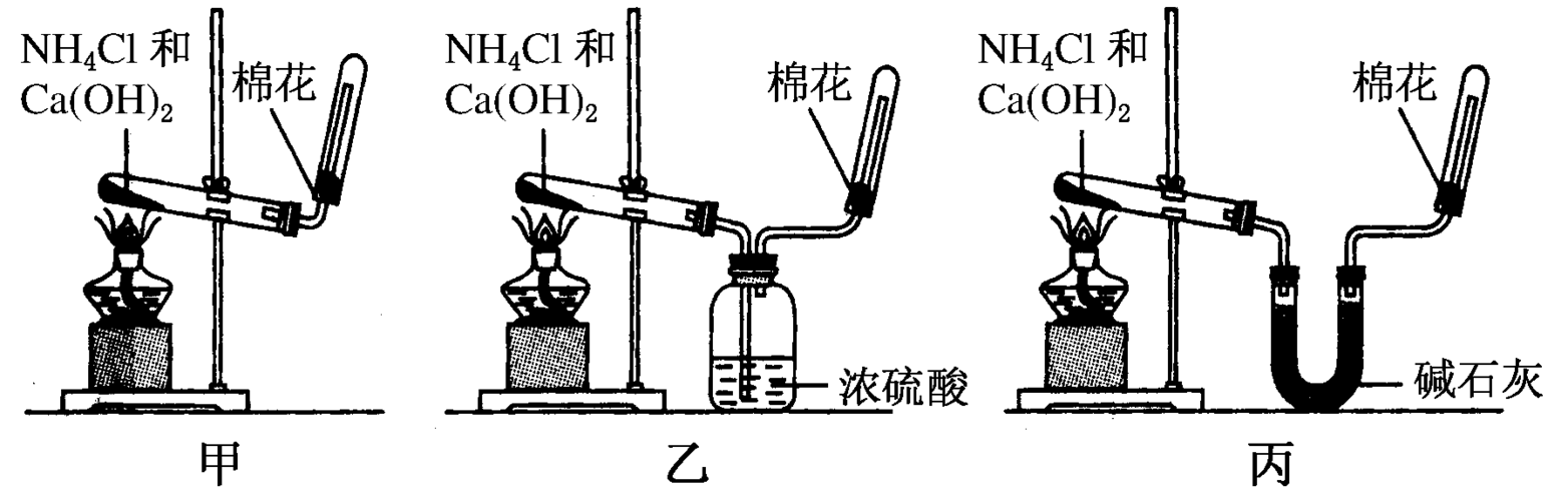 第二课时铵盐的性质及氨的实验室制法  2,实验室制法: Ⅰ,⑴装置图(如