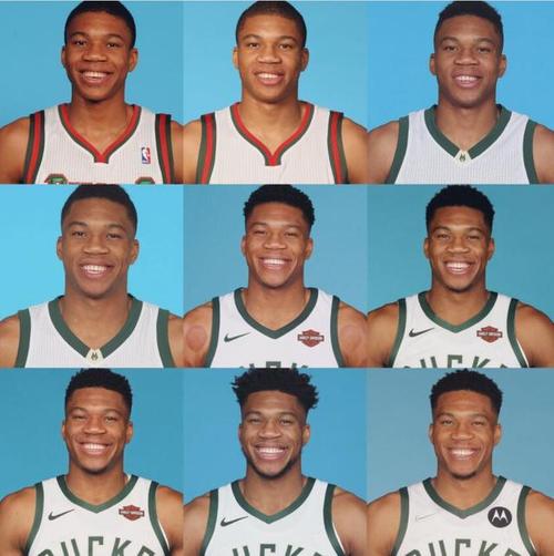 冠军进化,媒体晒字母哥入行9年定妆照|阿德托昆博|队