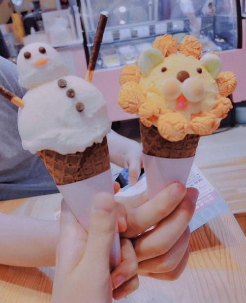 超可爱的小狮子冰淇淋
