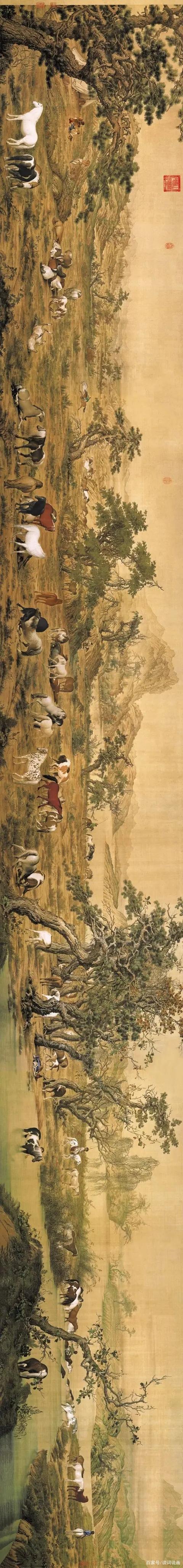 郎世宁《百骏图》