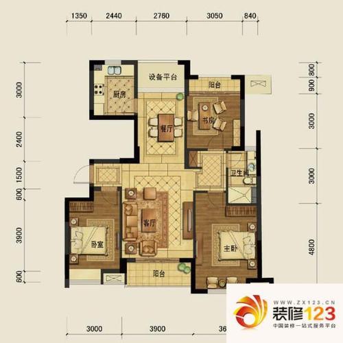 广厦天都城爵士花园i户型户型图 .