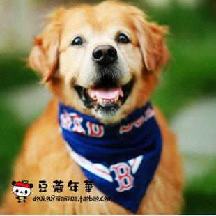 围巾 宠物饰品 泰迪金毛围脖围巾 狗狗三角巾口水巾 秋冬扮靓单品全棉