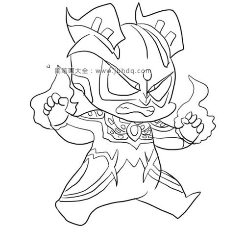 生气的q版赛罗奥特曼