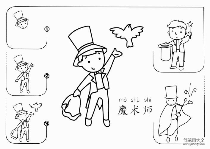 魔术师怎么画