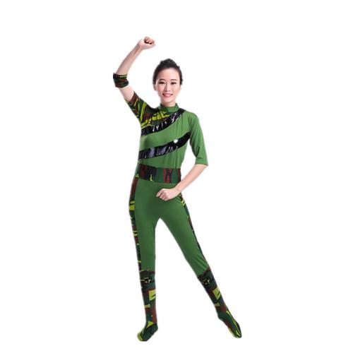 军旅迷彩舞蹈同行军装演出演出服服装文艺女兵民族服装