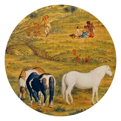 传世名画 清代郎世宁《百骏图》鉴赏