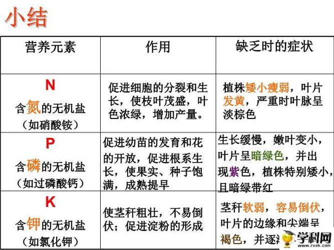3 无机盐在植物体内的代谢——植物对无机盐的吸收,运输和利用 (共12