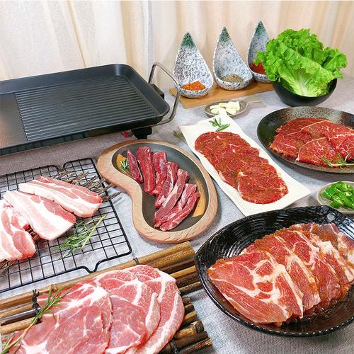 任性韩国式烧烤肉腌制4人套餐食材料半成品肥牛五花肉