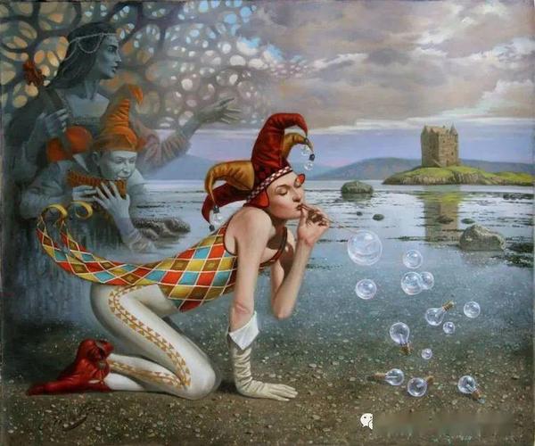 大众艺术网荒谬是逻辑的反面或现实游戏旅美俄罗斯荒诞派画家michael