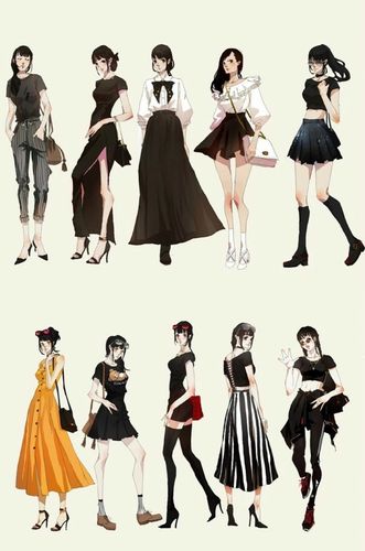 动漫服装素材 设计 动漫服装素材 服装设计 服装素材 动漫人设 二次元