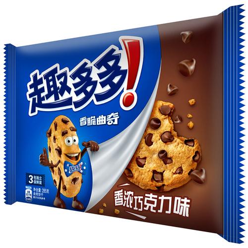 趣多多 香脆曲奇饼干 香浓巧克力原味285g