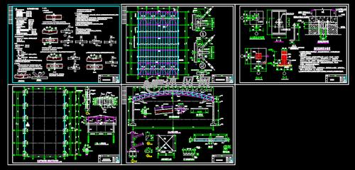 钢结构菜市场大棚结构设计施工图