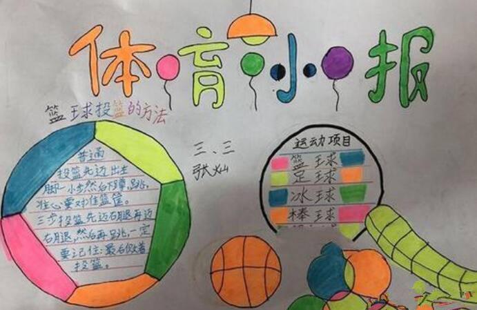 体育手抄报简单又好画