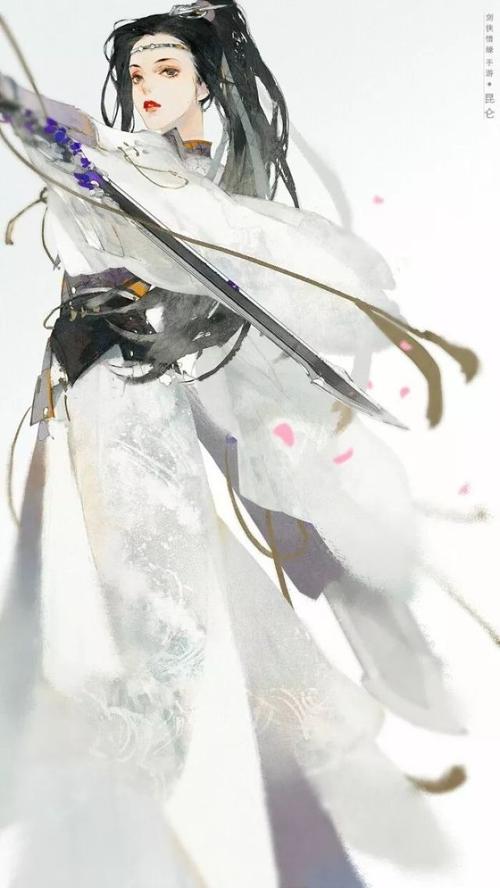 古风女侠壁纸手中有剑便握剑前行手中无剑便忘剑前行