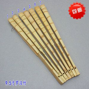 包邮苏州扇面文玩折扇95寸18原皮留青罗汉竹扇子佛肚竹扇骨实拍