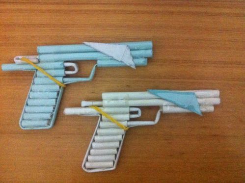 纸手枪教做和能发子弹