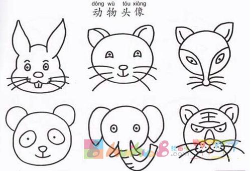 可爱的卡通小动物简笔画可爱
