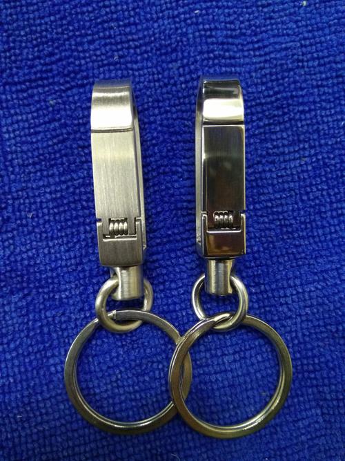 包邮纯手工新款304全不锈钢钥匙扣男女腰挂钥匙扣创意礼品 可旋转