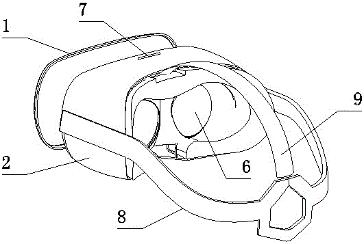 一种防摔式虚拟现实眼镜制造技术,vr虚拟现实眼镜专利
