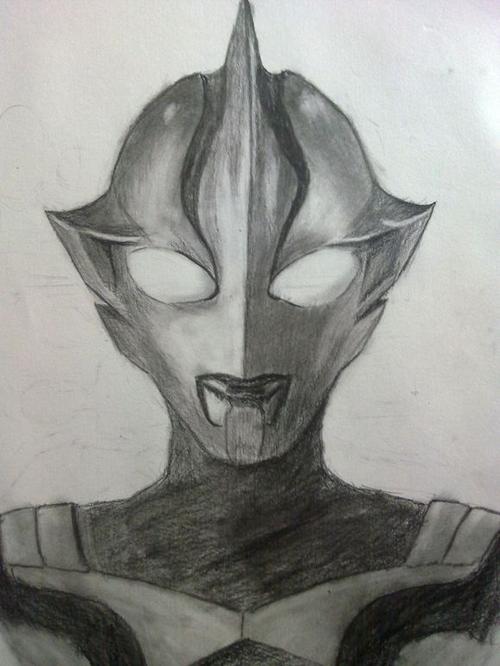 奥特曼素描画图片大全