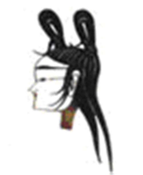 抓髻头:是影戏中童子的一种髪式,其髪梳於头的顶部,形如握拳,影戏中