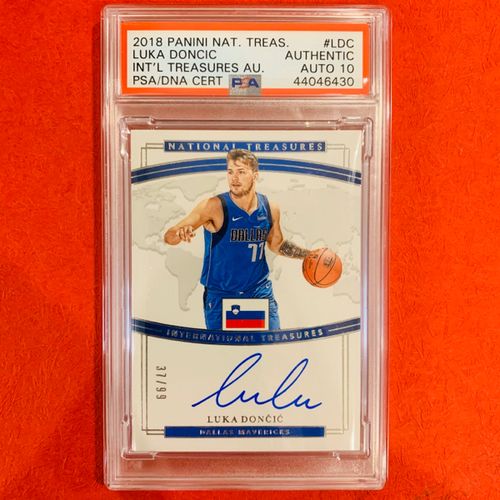 「雷霸龙-拍卖」1819国宝 东契奇 077 99编 新秀 国旗