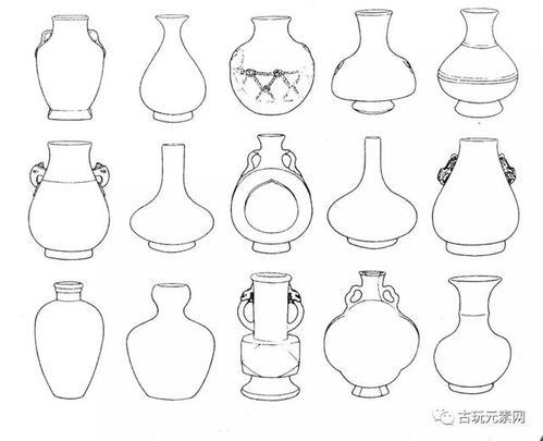 瓷器和丝绸简笔画