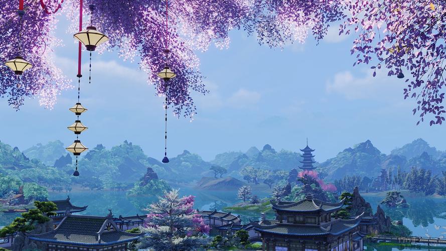剑网3壁纸1920x1080 战地3和剑网3,效果全开最高,1920x1080分辨率