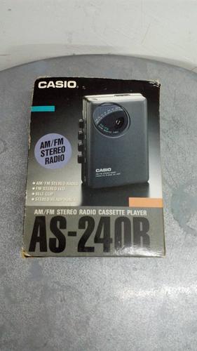136 casio as-240r amfm stero radio cassette player