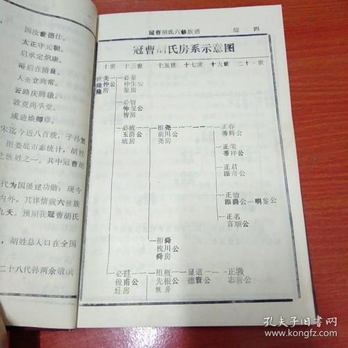 娄底冠曹胡氏六修族谱 包含卷一综合部分 卷七添奇公房 暮宣公派下