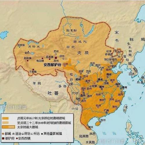 原创大明和唐朝的疆域哪个更大?谭其骧地图开疆,注水的巨唐还不如明