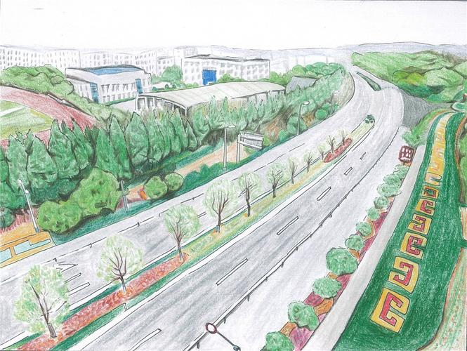 当美丽公路遇到彩色铅笔……哎呦,不错哦