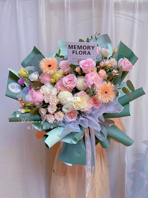 记忆花开丨玫瑰混搭小清新风格花束~_花束_郑州_混搭_小清新_记忆花开