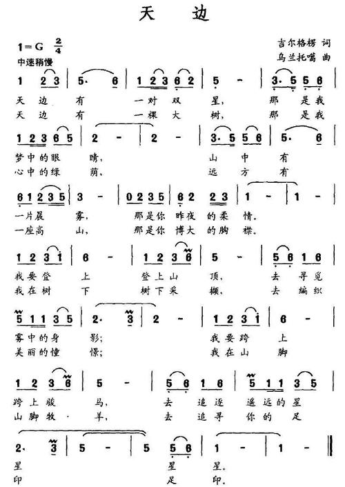 葫芦丝《天边》示范加曲谱