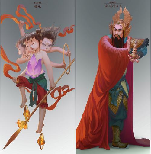 《西游人物志》哪吒 托塔李天王李靖