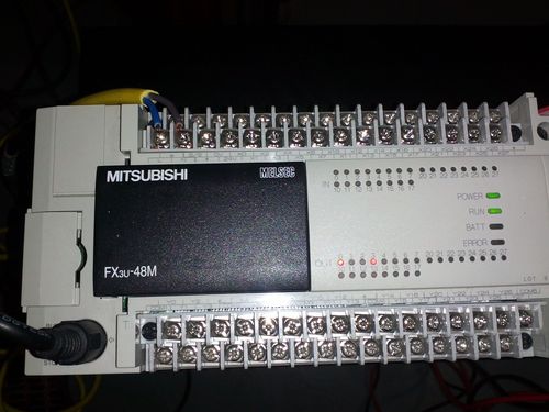 求教大神,小弟刚学plc,下图是型号为三菱的fx3u-48m的