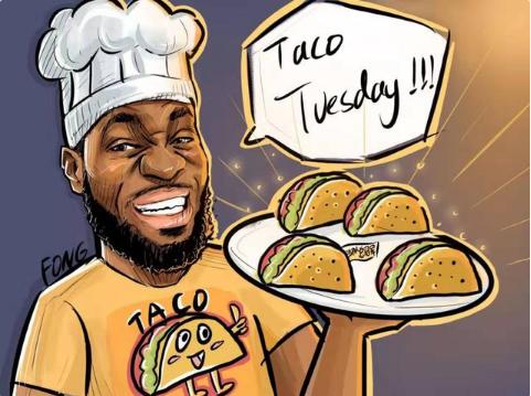 老詹走心了!一个特殊的taco tuesday,市长见了都说好