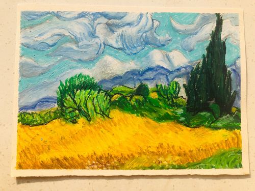 油画棒临摹名画