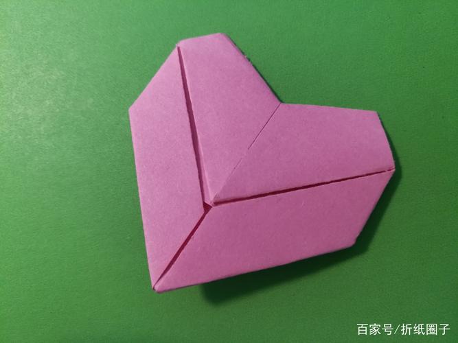 折纸圈子:用折纸折叠爱心的图解教程,大家一起来diy吧!