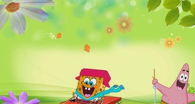 海绵宝宝卡通背景图片壁纸图片