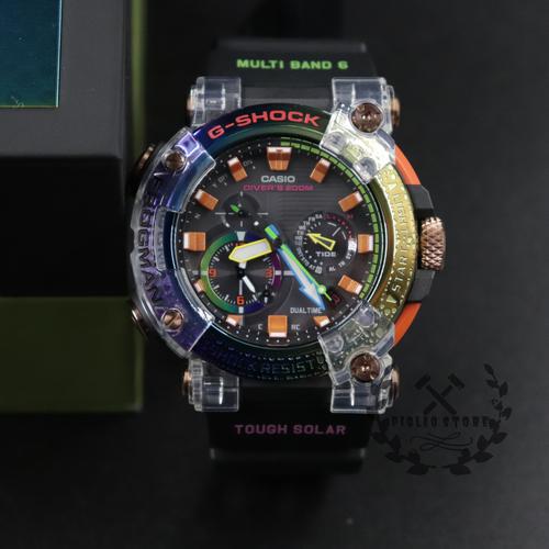 casio卡西欧彩虹蛙人七代手表gshock限量联名指针日韩腕表