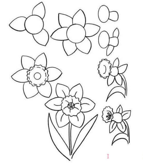 各种花儿怎么画简单易学手绘_花朵简笔画图片